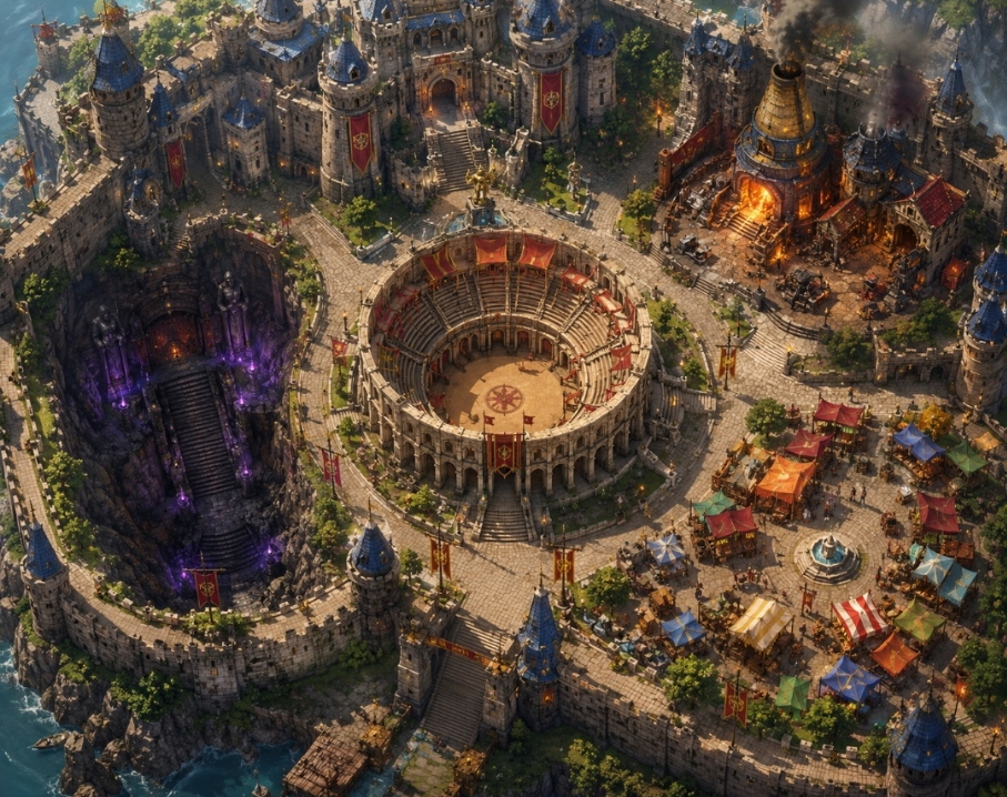 Ashen Vale city map
